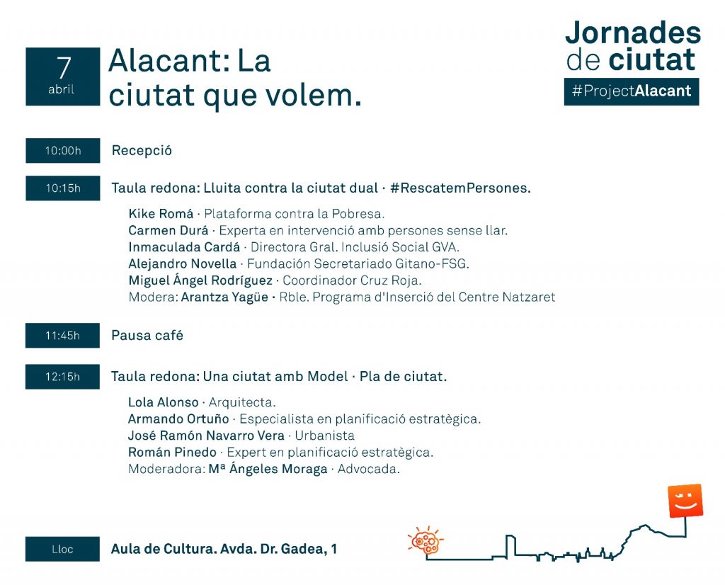 cartel 7 d'abril Compromís Alacant #ProjectAlacant